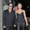Amber Heard et Johnny Depp à Londres, le 3 septembre 2014.