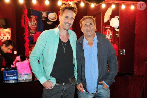 Rod Janois et Dove Attia lors de la générale du spectacle "Mistinguett, reine des années folles" au Casino de Paris, le 25 septembre 2014