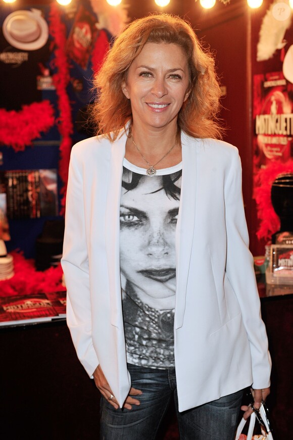Corinne Touzet lors de la générale du spectacle "Mistinguett, reine des années folles" au Casino de Paris, le 25 septembre 2014
