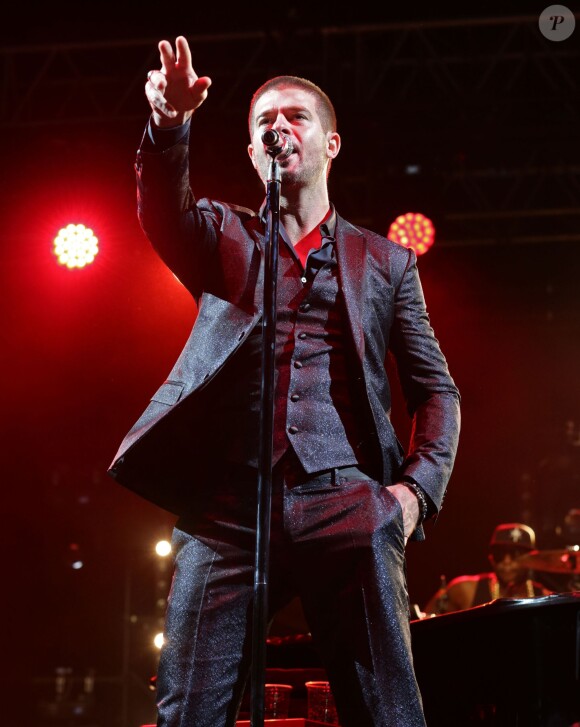 Robin Thicke à Birmingham, le 6 juillet 2014.