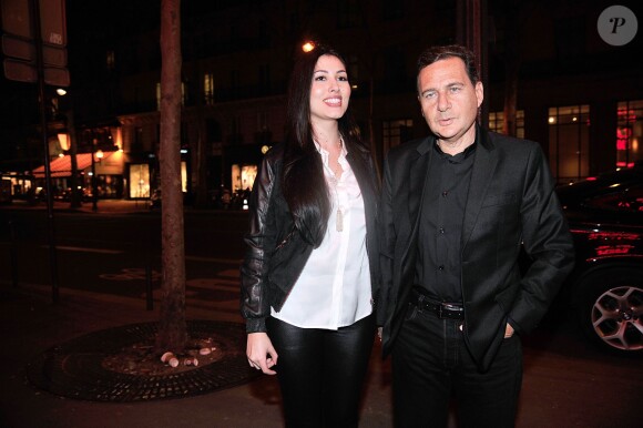 Eric Besson et sa femme Yasmine Tordjman - Concert de Carla Bruni à l'Olympia à Paris, le 11 mars 2014.