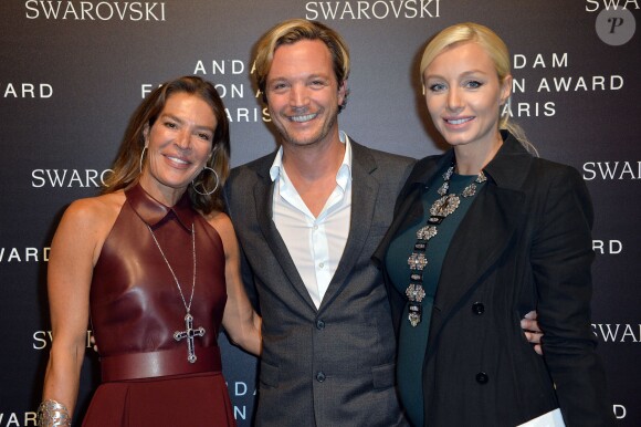 Cordula Reyer, Markus Langes-Swarovski et sa femme Caroline Langes-Swarovski -  25e anniversaire et remise du prix de l'Andam 2014 à l'hôtel Potocki, au sein de la Chambre de Commerce et d'Industrie de Paris, le 26 septembre 2014 .