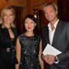 Nadja Swarovski, Fleur Pellerin (ministre de la Culture et de la Communication) et Markus Langes-Swarovski - 25e anniversaire et remise du prix de l'Andam 2014 à l'hôtel Potocki, au sein de la Chambre de Commerce et d'Industrie de Paris, le 26 septembre 2014.