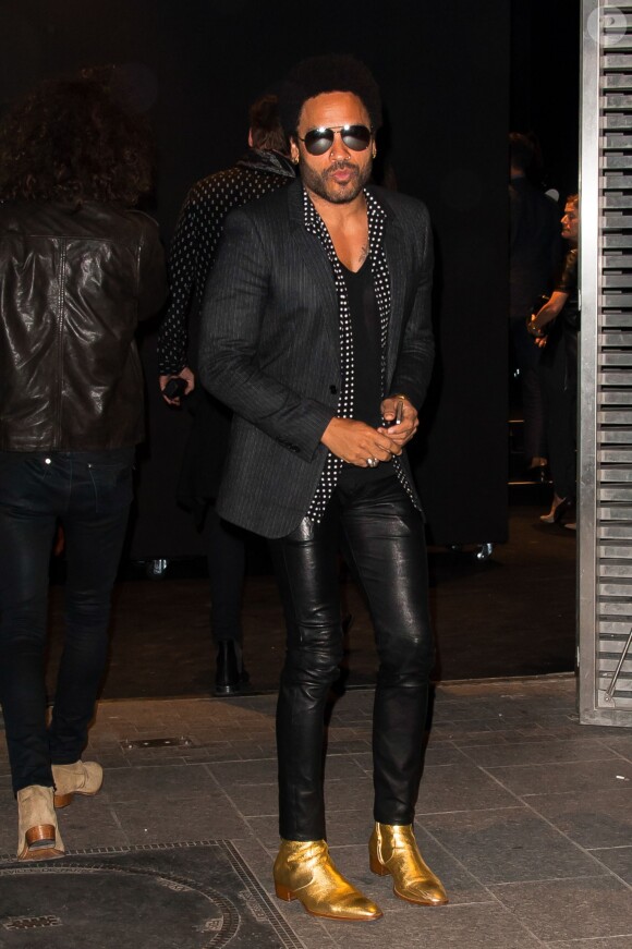 Lenny Kravitz attending the Saint Laurent's Spring-Summer 2014/2015 Ready-To-Wear collection show held at the Carreau du Temple in Paris, France, on September 29, 2014. Photo by Nicolas Genin/ABACAPRESS.COM30/09/2014 - Paris