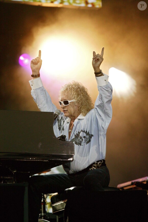 Michel Polnareff en concert à Paris, le 14 juillet 2007.