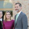 Le roi Felipe VI et la reine Letizia d'Espagne donnaient le coup d'envoi de la rentrée universitaire à Tolède, le 30 septembre 2014