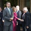 Le roi Felipe VI et la reine Letizia d'Espagne donnaient le coup d'envoi de la rentrée universitaire à Tolède, le 30 septembre 2014