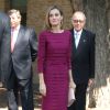 La reine Letizia d'Espagne donnait le coup d'envoi de la rentrée universitaire à Tolède, le 30 septembre 2014