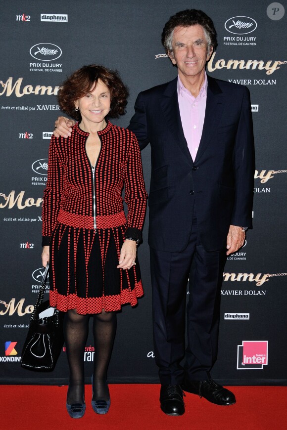 Jack Lang et sa femme Monique Lang à la première de Mommy au Mk2 Bibliothèque à Paris, le 30 septembre 2014.