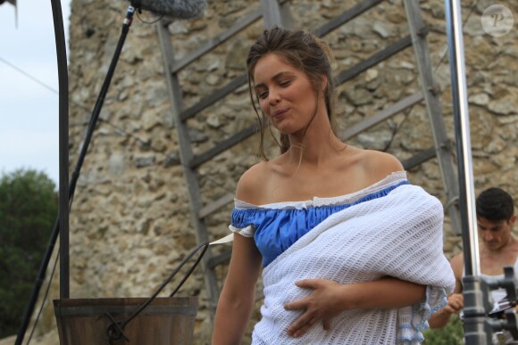Exclusif - Marie-Ange Casta capte une des dernières scènes du film "The Lovaganza Convoy: Part 2 - The Prophecy" à Grimaud, le 19 septembre 2014.