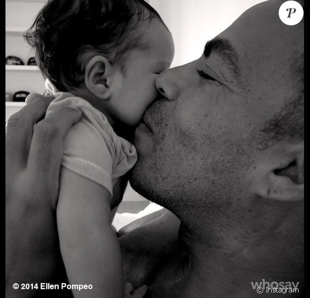 Chris Ivery et la petite Sienna May, sur Instagram le 2 octobre 2014