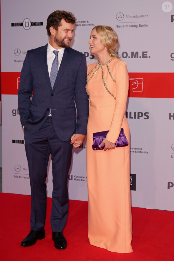 Diane Kruger et son compagnon Joshua Jackson au gala "IFA" à Berlin en Allemagne le 4 septembre 2014.