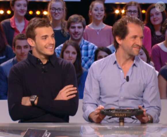 Jules Bianchi avait encore sa montre lorsqu'il est passé sur le plateau du Grand Journal de Canal+, le 5 mars 2014.
