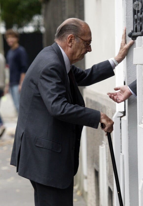 Jacques Chirac à Neuilly-sur-Seine le 4 octobre 2014.