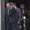 Jacques Chirac a déjeuné au restaurant "Le père Claude" avec sa femme Bernadette et sa fille Claude à Paris le 4 octobre 2014.