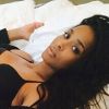 Ciara en sous-vêtements Calvin Klein, quatre mois après son accouchement, octobre 2014.