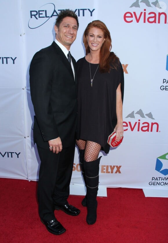 Angie Everhart et son fiancé Carl Ferro lors de la soirée "Pathway To The Cure: A fundraiser " le 11 juin 2014.