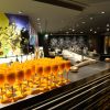 Soirée au W pour le lancement du nouveau cocktail club de l'hôtel parisien. Le 8 octobre 2014