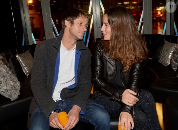 Zoé Félix et son ami Bejamin Rolland - Soirée au W pour le lancement du nouveau cocktail club de l'hôtel parisien. Le 8 octobre 2014