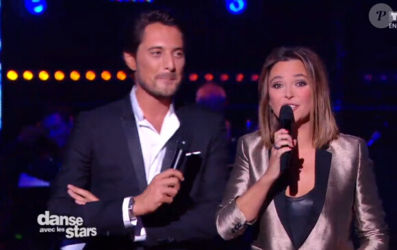 Vincent Cerruti et Sandrine Quétier - Troisième prime de "Danse avec les stars 5" sur TF1. Le vendredi 10 octobre 2014.
