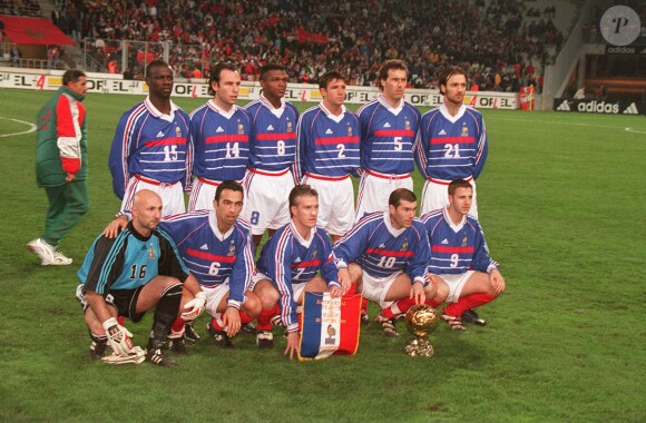 L'équipe de France contre le Maroc le 20 janvier 1999.