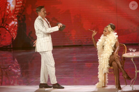 Vincent Candela et R. Elle Niane dans la version italienne de "Danse avec les stars" - octobre 2014