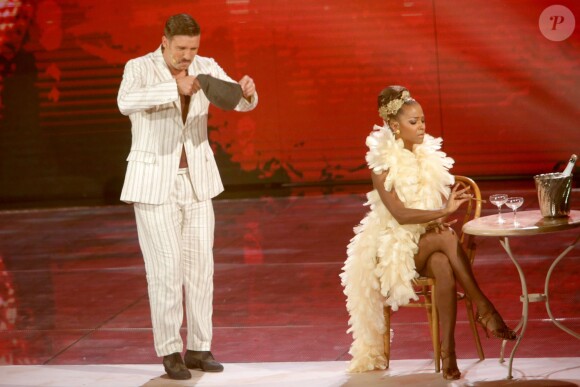 Vincent Candela et R. Elle Niane dans la version italienne de "Danse avec les stars" - octobre 2014