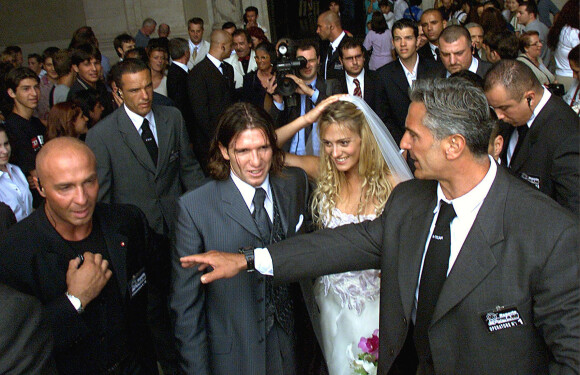 Mariage de Vincent et Sophie Candela à Rome le 31 juillet 2000.
