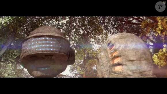 Image extraite du clip "Gust of Wind" de Pharrell Williams avec le duo Daft Punk, octobre 2014.