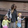 Sarah Jessica Parker et ses filles Marion et Tabitha à New York, le 7 octobre 2014
