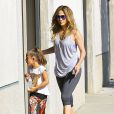 Exclusif - Jennifer Lopez emmène ses enfants Emme et Max à un cours de danse à West Hollywood, le 8 octobre 2014