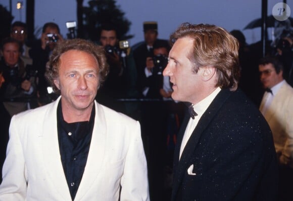Pierre Richard et Gérard Depardieu à Cannes en 1985.