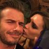 Victoria et David Beckham pour la sortie de son whisky à Edimbourg le 5 octobre 2014. 