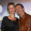 Exclusif - Gérald Dahan et sa compagne Claire enceinte lors de la 4e édition du Festival de l'humour court à La Ciotat, le 11 octobre 2014.