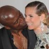 Heidi Klum et Seal posent lors d'une soirée en février 2011 à Los Angeles