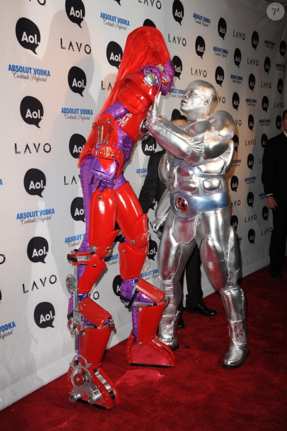 Heidi Klum et Seal lors de la soirée Halloween Party, organisée par Heidi Klum, le 31 octobre 2010