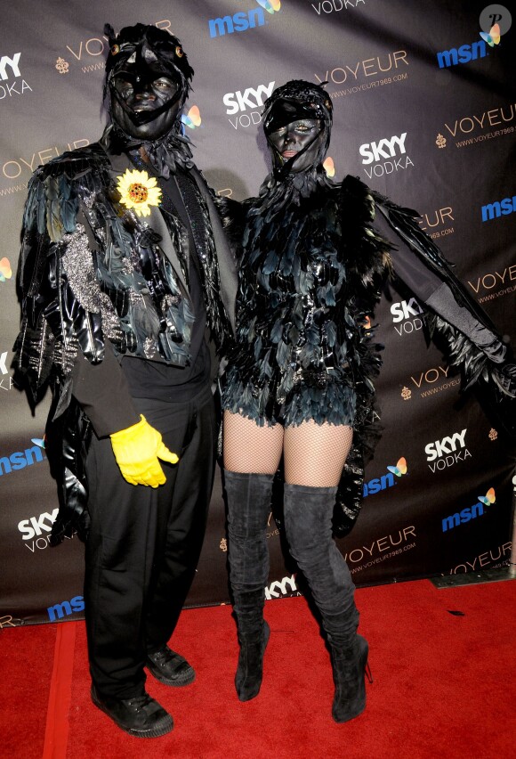 Heidi Klum et Seal fêtent Halloween, à Los Angeles le 31 octobre 2009.