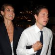  Heidi Klum et Vito Schnabel amoureux &agrave; la soir&eacute;e Roberto Cavalli sur son yacht sur le port de Cannes lors du 67e festival de Canes le 21 mai 2014. 