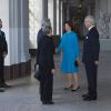 Le roi Carl XVI Gustaf de Suède et la reine Silvia, avec le prince Carl Philip, recevaient le 8 octobre 2014 le président autrichien Heinz Fischer et la première dame Margit Fischer à Stockholm.