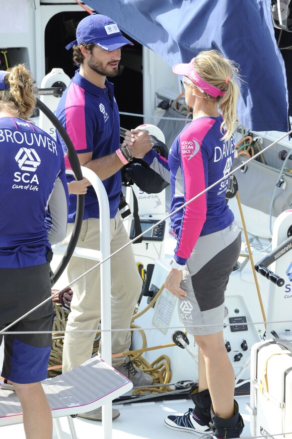 Le prince Carl Philip de Suède à Alicante début octobre 2014 pour la Volvo Ocean Race 2014.