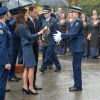 Kate Middleton et le prince William à l'Institut royal de police de Nouvelle-Zélande à Porirua, le 16 avril 2014.
