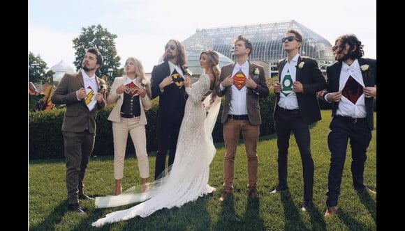 Eric Lampaert (Mon incroyable fiancé) et son épouse Jordan Dwayne, lors de leur mariage en octobre 2014.