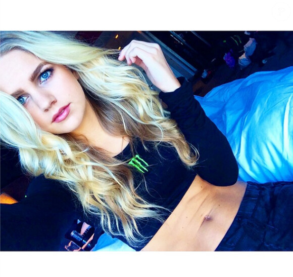 Madison Louch, mannequin signé chez Willow Models. Dernier jour de travail à Vegas pour Monster. Photo Instagram, 9 octobre 2014.
