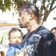  Kim Kardashian avec son mari Kanye West, leur fille North ainsi que toute la famille Kardashian &agrave; Moonpark Los Angeles, le 18 Octobre 2014 