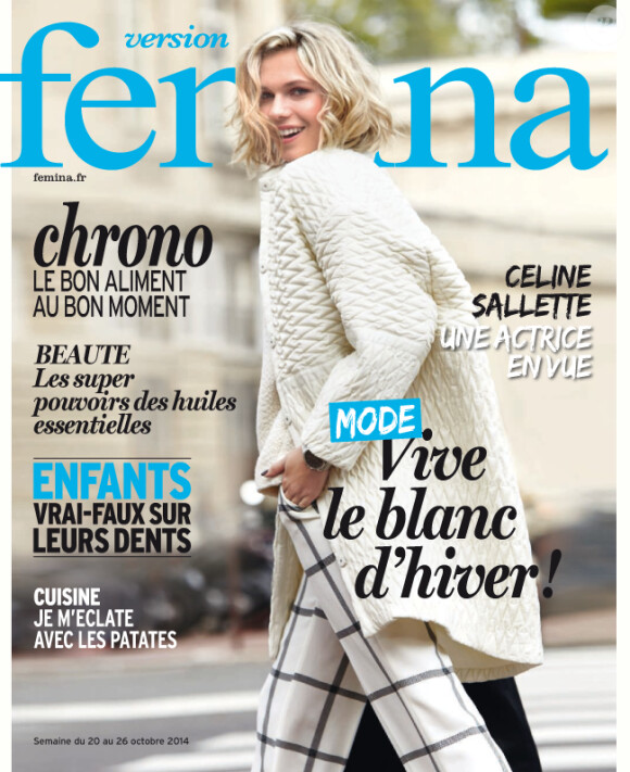 Couverture du magazine Version Femina, en kiosques dès le 20 octobre.