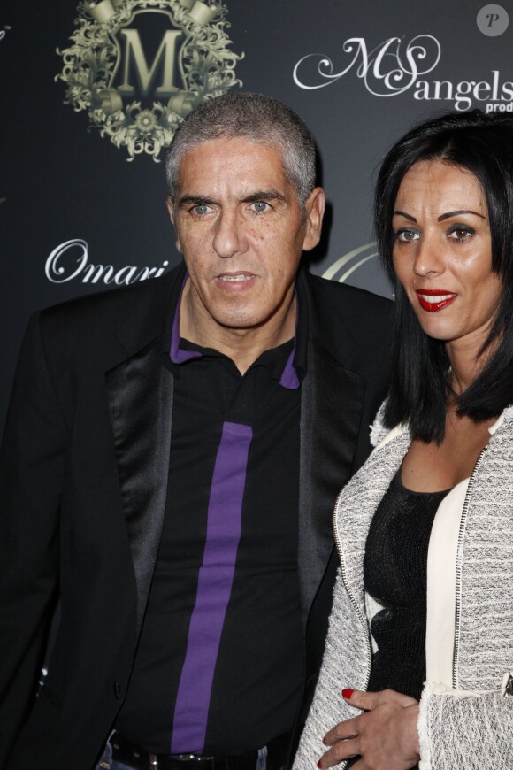 Samy Naceri et sa compagne Audrey à Paris le 31 mars 2013.
