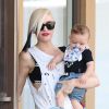 Gwen Stefani et son fils Apollo à Los Angeles, le 13 octobre 2014.