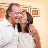 Michel Leeb et sa femme Beatrice à Ramatuelle, le 5 août 2013.