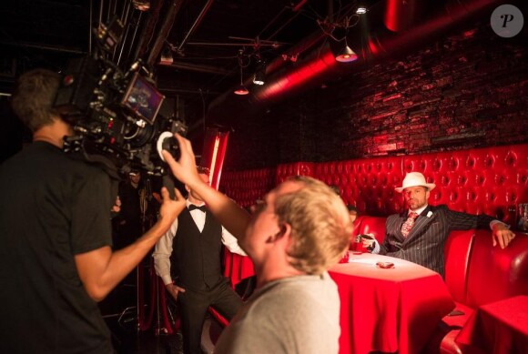 Ricky Martin joue le gangster sur le tournage de son nouveau clip, Adios, le 20 octobre 2014