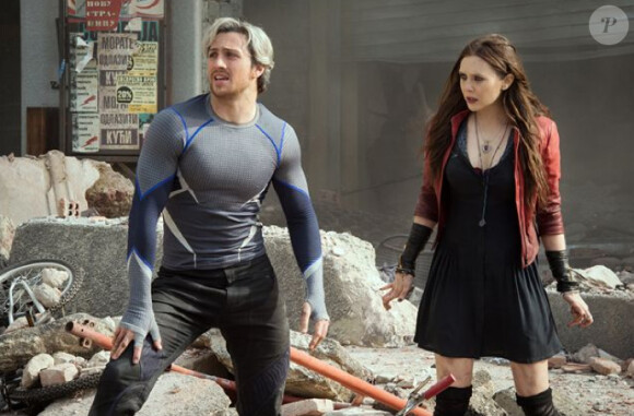 Image du film Avengers - L'ère d'Ultron avec Aaron Taylor-Johnson et Elizabeth Olsen